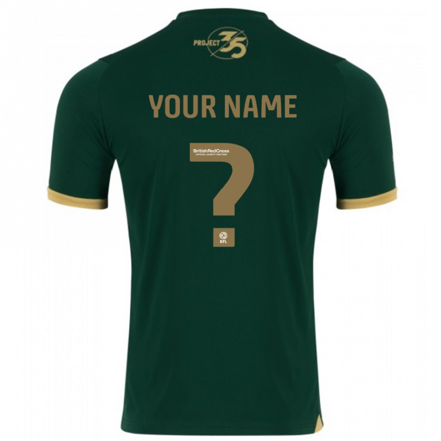 Vaikiškas Jūsų Vardas #0 Žalias Namų Marškinėliai 2023/24 T-Shirt