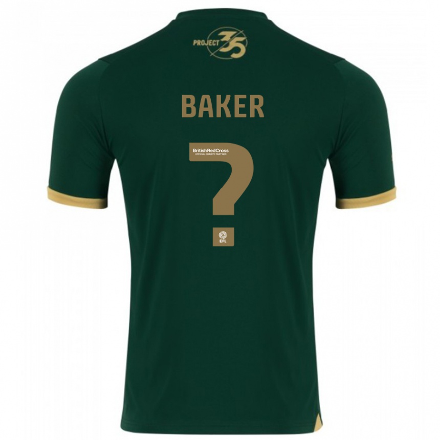 Vaikiškas Zak Baker #0 Žalias Namų Marškinėliai 2023/24 T-Shirt