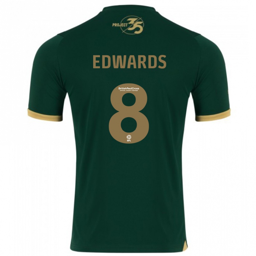 Vaikiškas Joe Edwards #8 Žalias Namų Marškinėliai 2023/24 T-Shirt