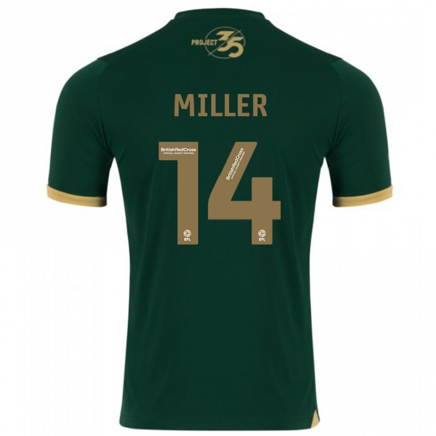 Vaikiškas Mickel Miller #14 Žalias Namų Marškinėliai 2023/24 T-Shirt