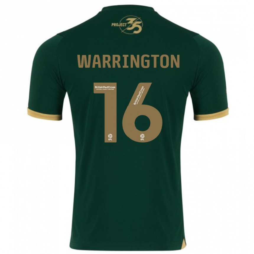 Vaikiškas Lewis Warrington #16 Žalias Namų Marškinėliai 2023/24 T-Shirt