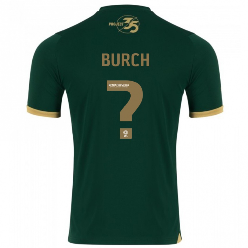 Vaikiškas Kian Burch #0 Žalias Namų Marškinėliai 2023/24 T-Shirt