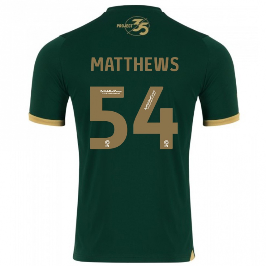 Vaikiškas Jack Matthews #54 Žalias Namų Marškinėliai 2023/24 T-Shirt