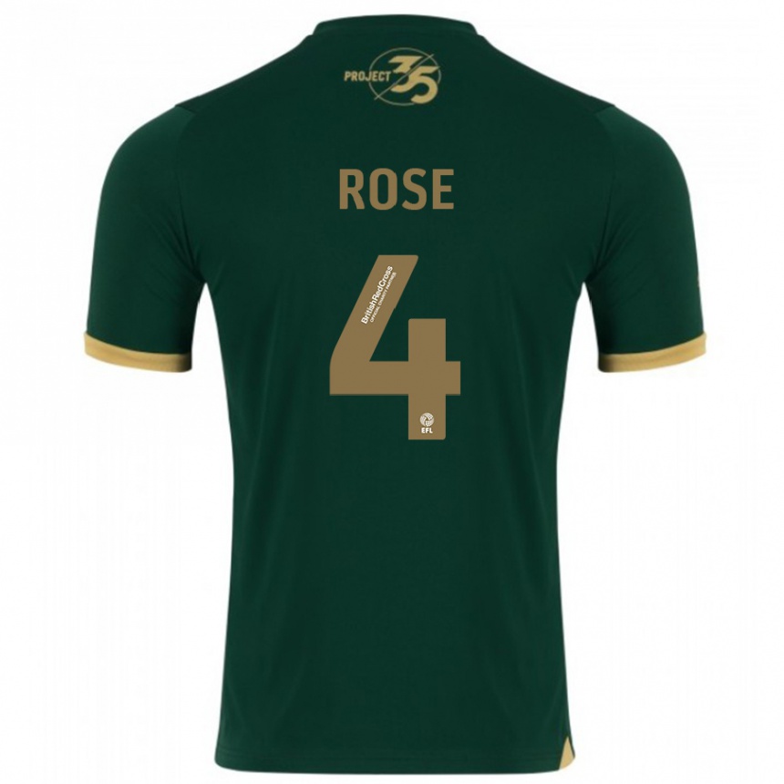 Vaikiškas Jemma Rose #4 Žalias Namų Marškinėliai 2023/24 T-Shirt