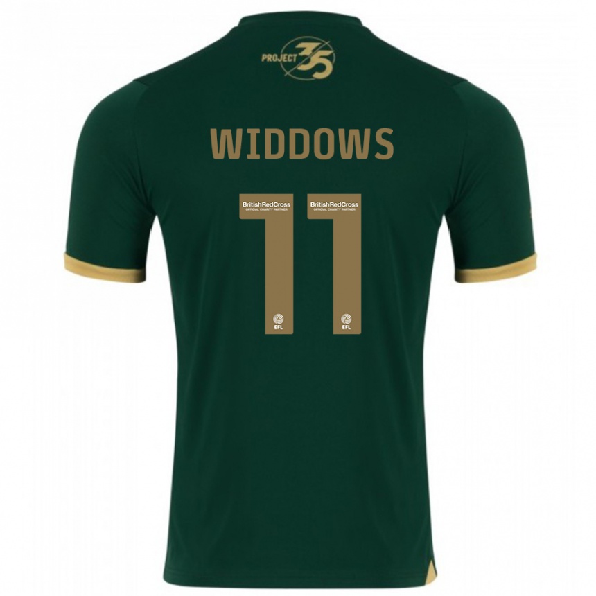 Vaikiškas Jade Widdows #11 Žalias Namų Marškinėliai 2023/24 T-Shirt