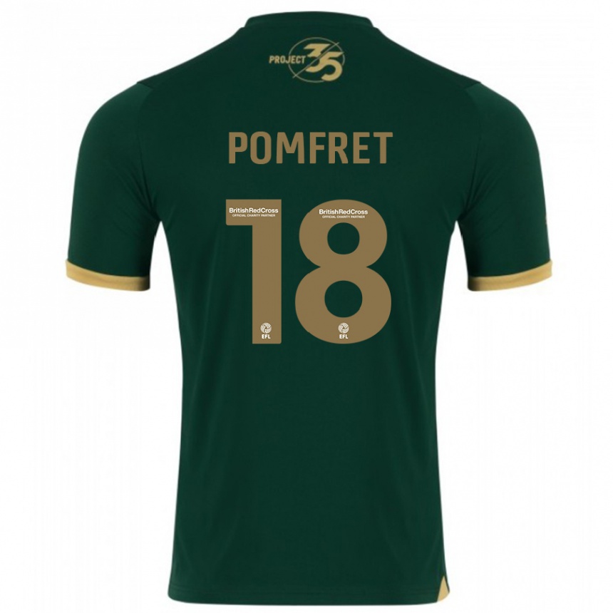 Vaikiškas Taya Pomfret #18 Žalias Namų Marškinėliai 2023/24 T-Shirt