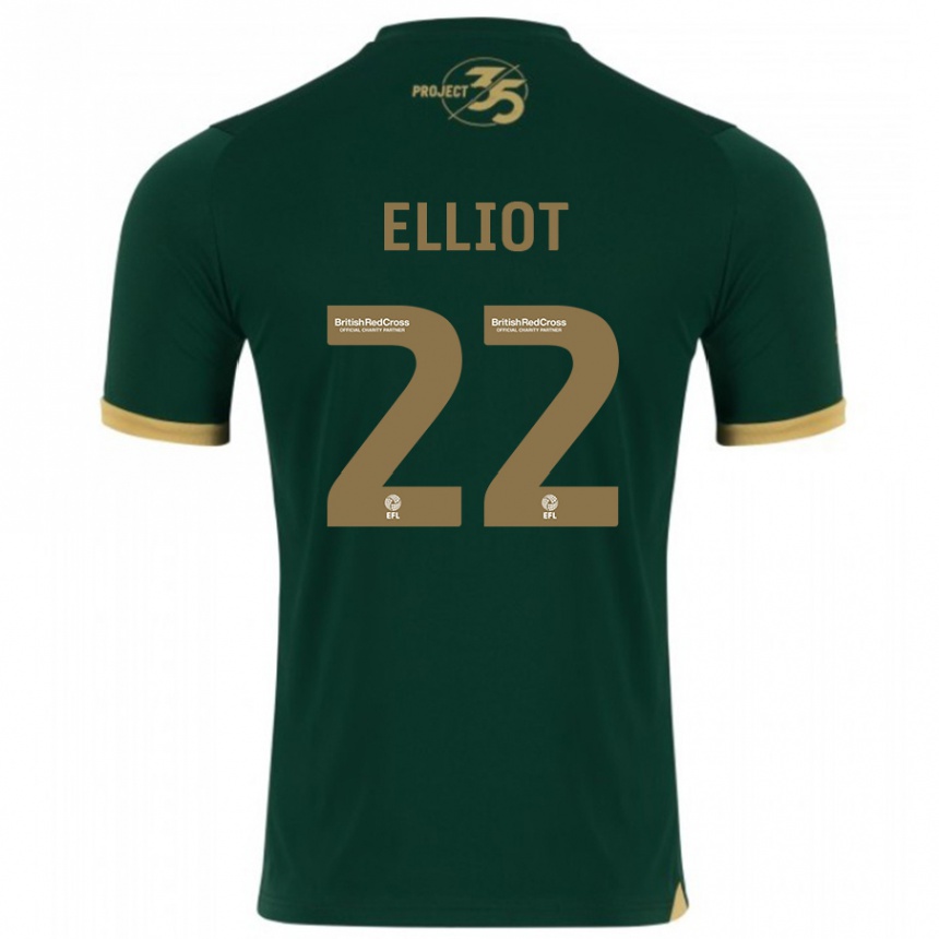 Vaikiškas Emily Elliot #22 Žalias Namų Marškinėliai 2023/24 T-Shirt