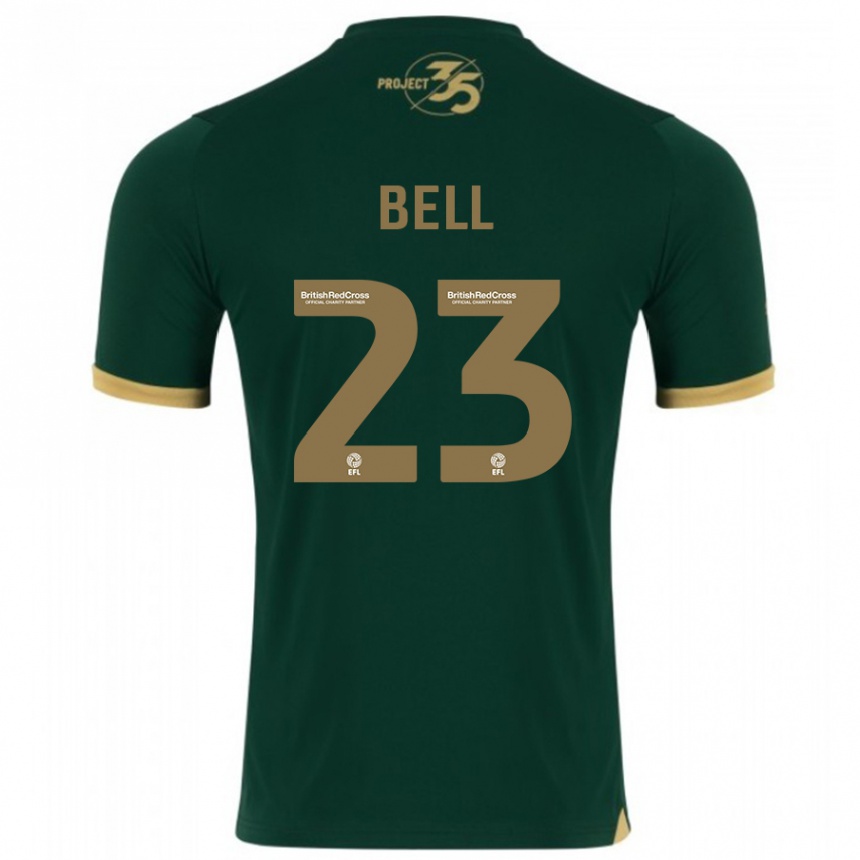 Vaikiškas Katelyn Bell #23 Žalias Namų Marškinėliai 2023/24 T-Shirt