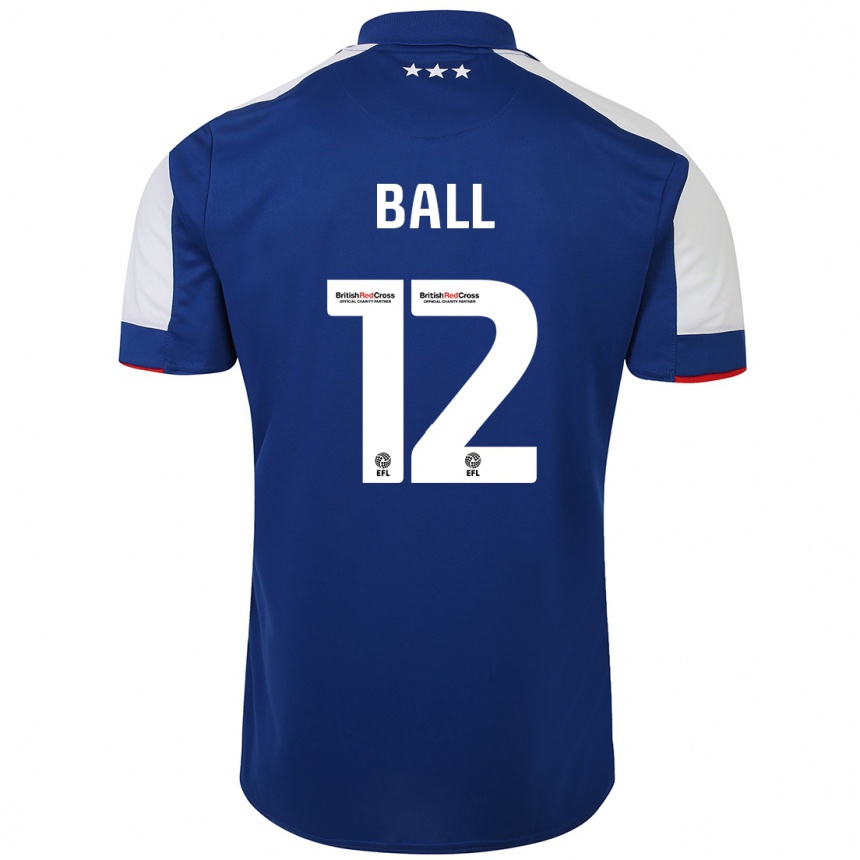 Vaikiškas Dominic Ball #12 Mėlyna Namų Marškinėliai 2023/24 T-Shirt