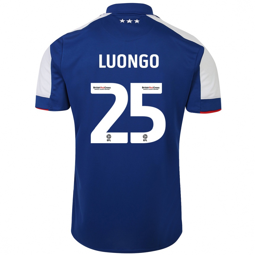 Vaikiškas Massimo Luongo #25 Mėlyna Namų Marškinėliai 2023/24 T-Shirt