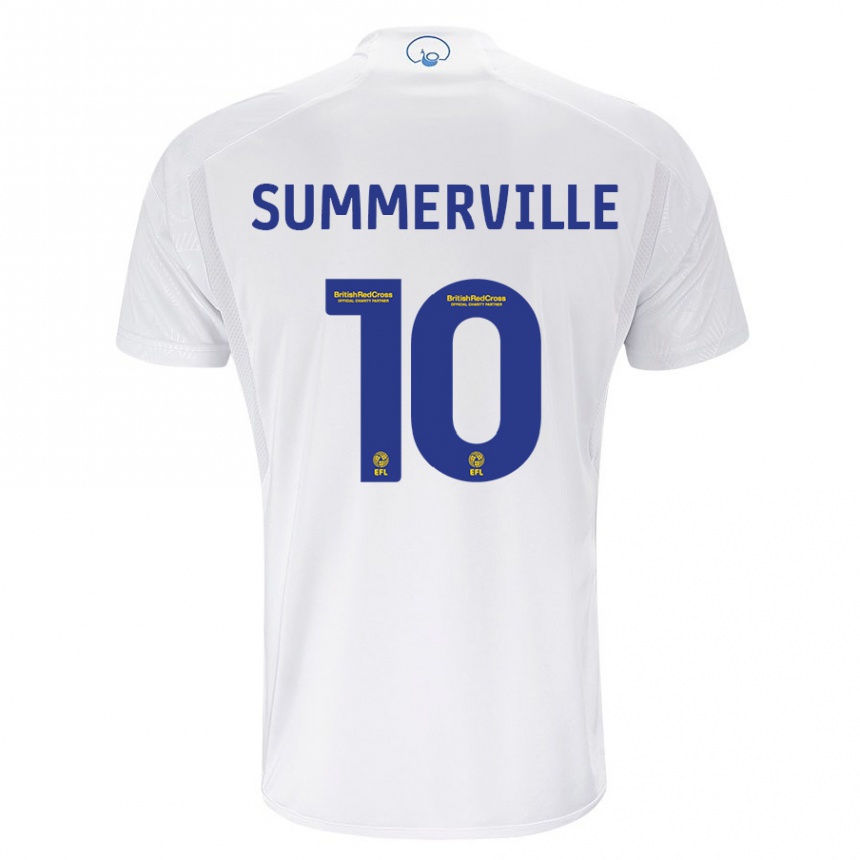 Vaikiškas Crysencio Summerville #10 Baltas Namų Marškinėliai 2023/24 T-Shirt