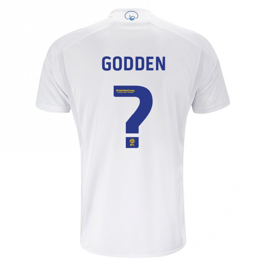 Vaikiškas Scott Godden #0 Baltas Namų Marškinėliai 2023/24 T-Shirt