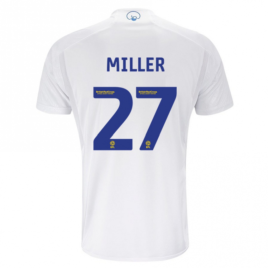 Vaikiškas Amari Miller #27 Baltas Namų Marškinėliai 2023/24 T-Shirt