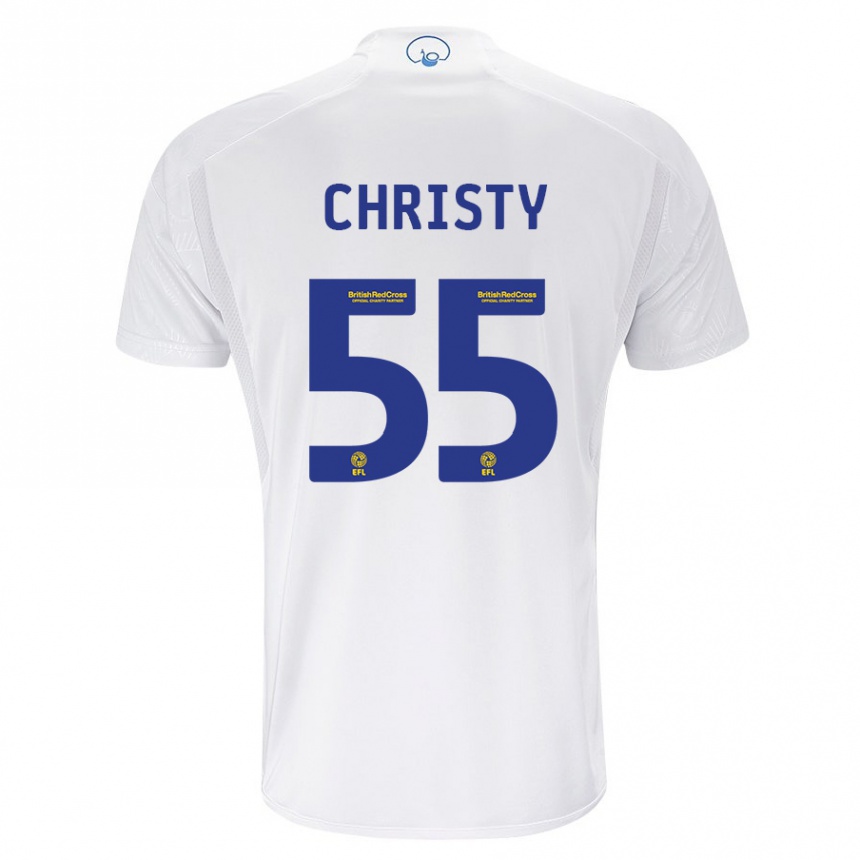 Vaikiškas Harry Christy #55 Baltas Namų Marškinėliai 2023/24 T-Shirt