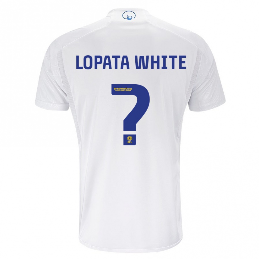 Vaikiškas Reuben Lopata-White #0 Baltas Namų Marškinėliai 2023/24 T-Shirt