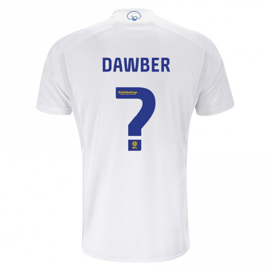 Vaikiškas Oscar Dawber #0 Baltas Namų Marškinėliai 2023/24 T-Shirt