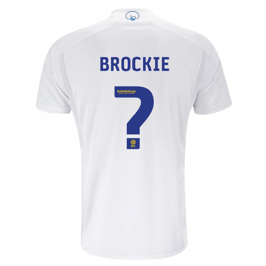 Vaikiškas Devon Brockie #0 Baltas Namų Marškinėliai 2023/24 T-Shirt