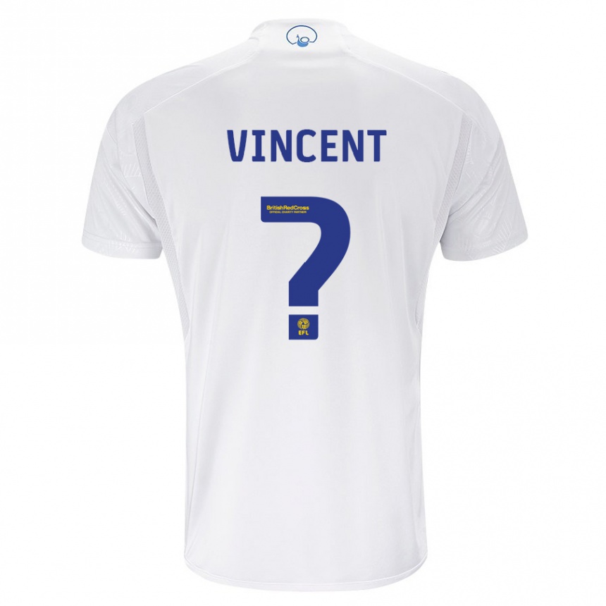 Vaikiškas Harvey Vincent #0 Baltas Namų Marškinėliai 2023/24 T-Shirt