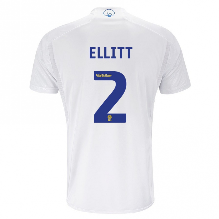 Vaikiškas Izzy Ellitt #2 Baltas Namų Marškinėliai 2023/24 T-Shirt