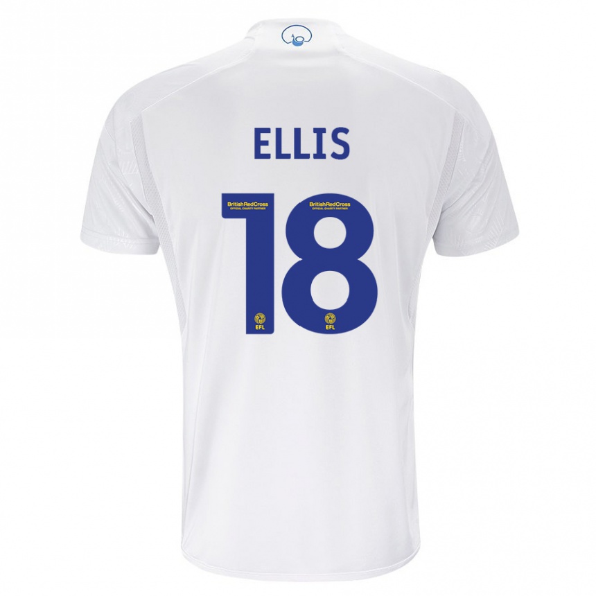 Vaikiškas Macy Ellis #18 Baltas Namų Marškinėliai 2023/24 T-Shirt