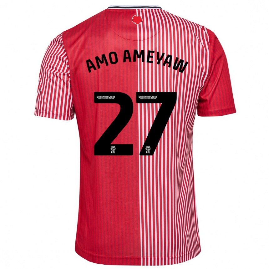 Vaikiškas Samuel Amo-Ameyaw #27 Raudona Namų Marškinėliai 2023/24 T-Shirt