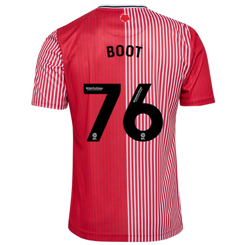 Vaikiškas Nathanael Boot #76 Raudona Namų Marškinėliai 2023/24 T-Shirt