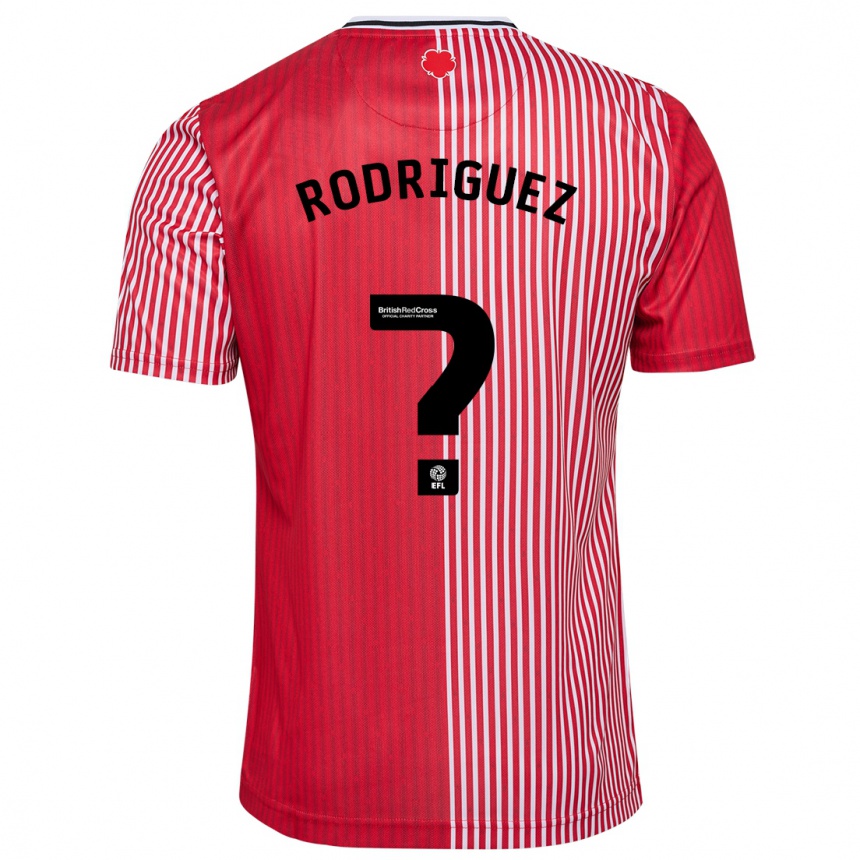 Vaikiškas Alejandro Gomes Rodriguez #0 Raudona Namų Marškinėliai 2023/24 T-Shirt