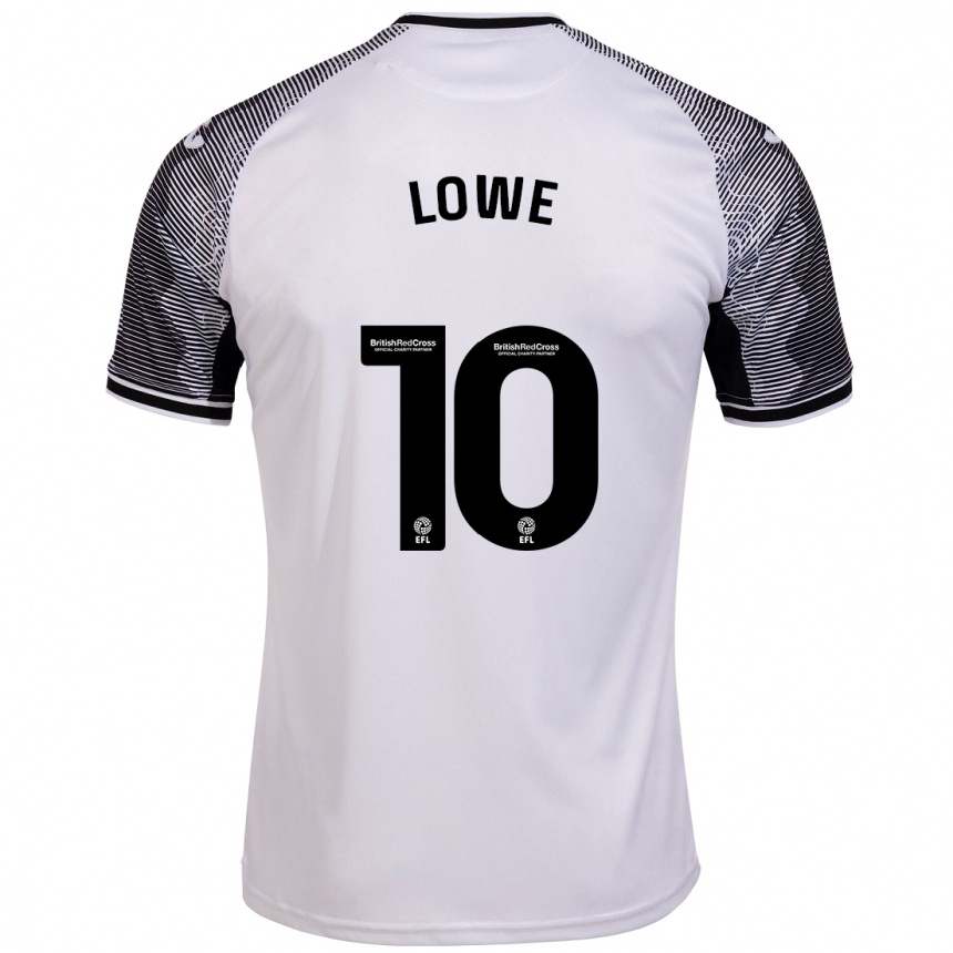 Vaikiškas Jamal Lowe #10 Baltas Namų Marškinėliai 2023/24 T-Shirt
