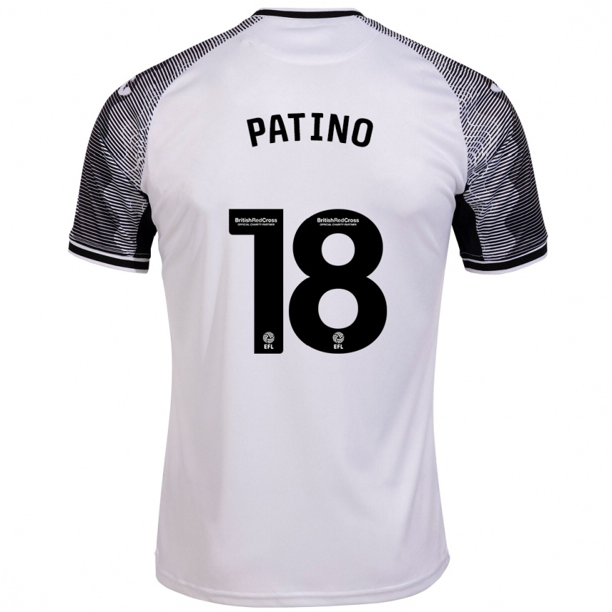 Vaikiškas Charlie Patino #18 Baltas Namų Marškinėliai 2023/24 T-Shirt