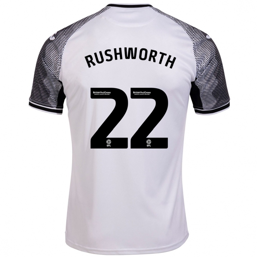 Vaikiškas Carl Rushworth #22 Baltas Namų Marškinėliai 2023/24 T-Shirt