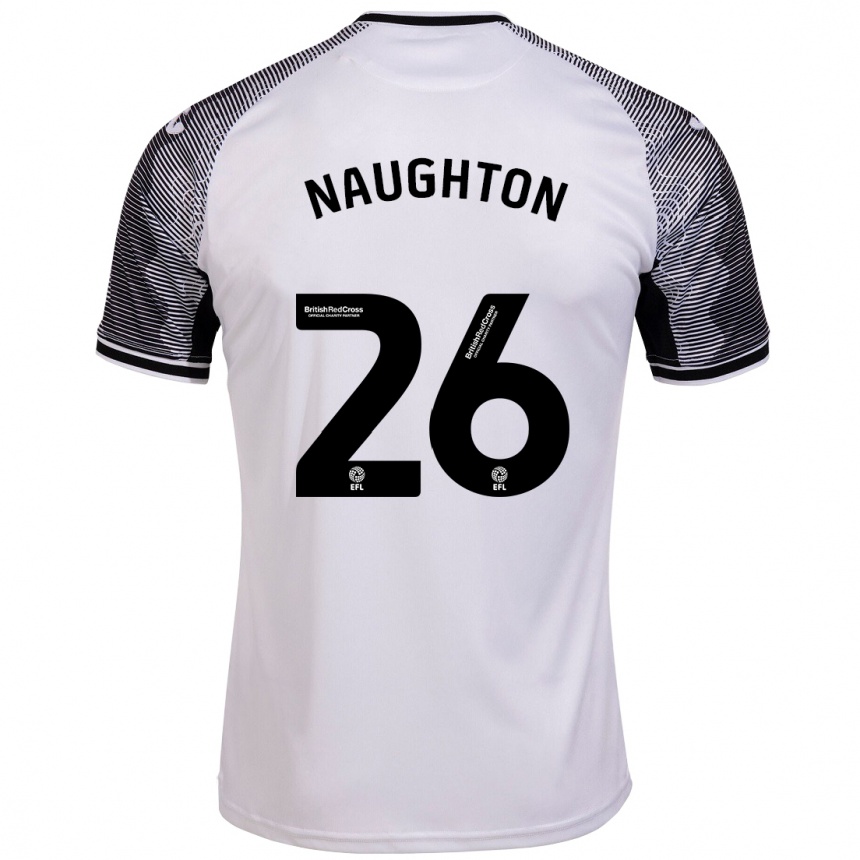 Vaikiškas Kyle Naughton #26 Baltas Namų Marškinėliai 2023/24 T-Shirt