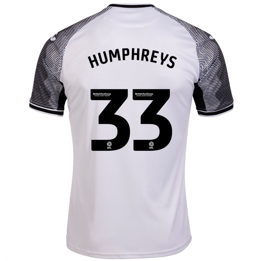 Vaikiškas Bashir Humphreys #33 Baltas Namų Marškinėliai 2023/24 T-Shirt
