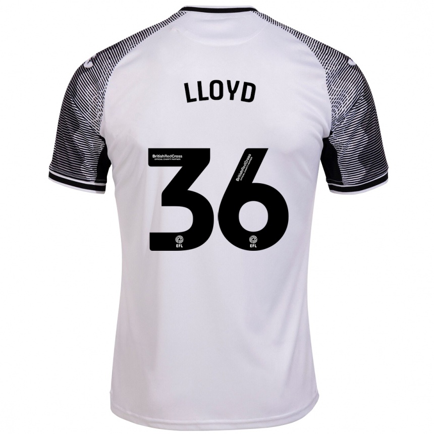 Vaikiškas Ben Lloyd #36 Baltas Namų Marškinėliai 2023/24 T-Shirt