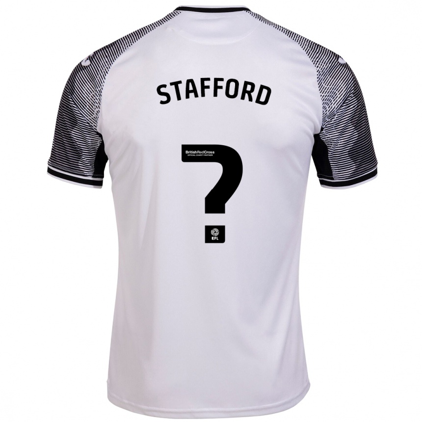 Vaikiškas Jack Stafford #0 Baltas Namų Marškinėliai 2023/24 T-Shirt