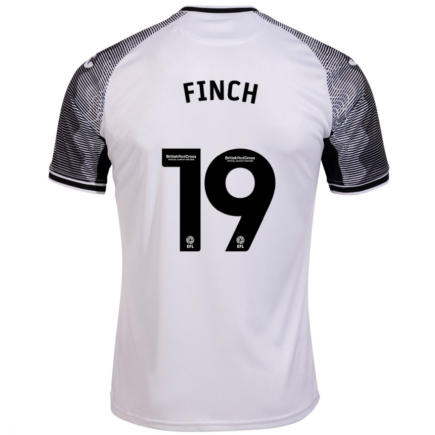 Vaikiškas Lucy Finch #19 Baltas Namų Marškinėliai 2023/24 T-Shirt