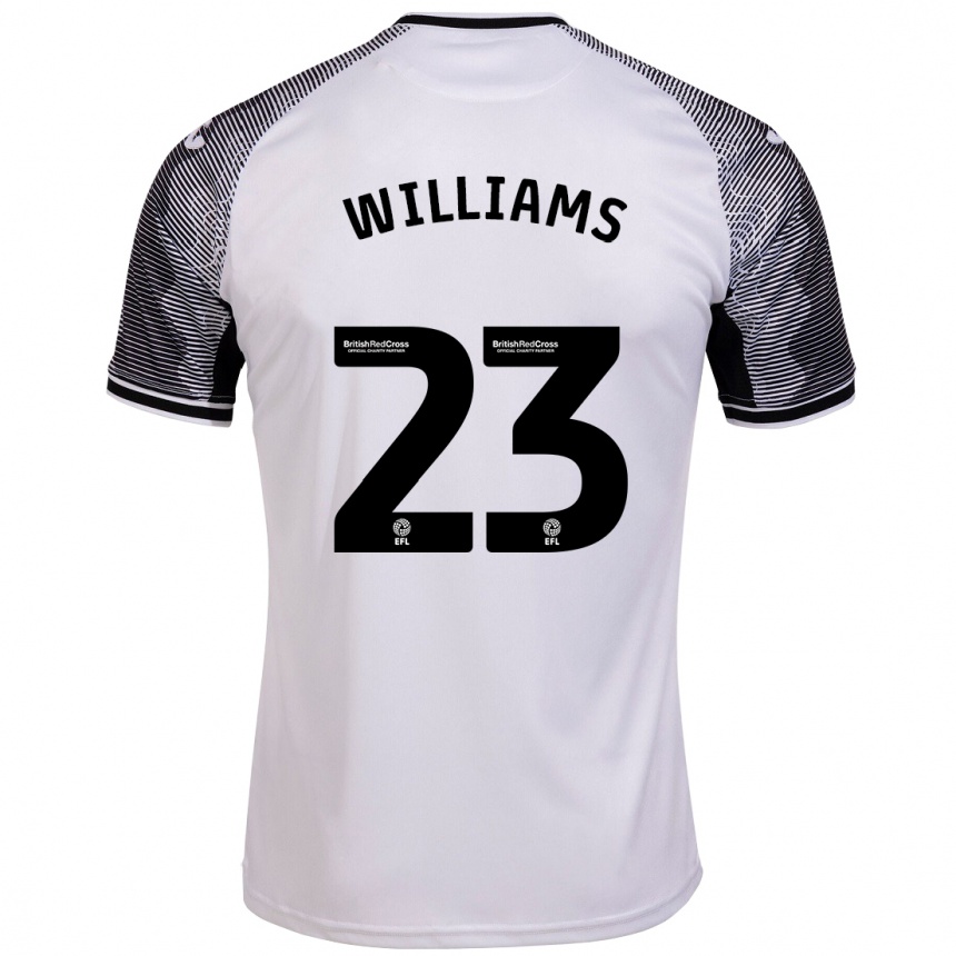 Vaikiškas Jessica Williams #23 Baltas Namų Marškinėliai 2023/24 T-Shirt