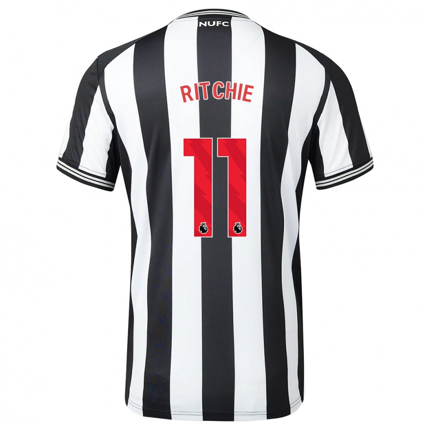 Vaikiškas Matt Ritchie #11 Juoda Balta Namų Marškinėliai 2023/24 T-Shirt