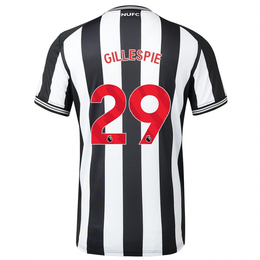 Vaikiškas Mark Gillespie #29 Juoda Balta Namų Marškinėliai 2023/24 T-Shirt