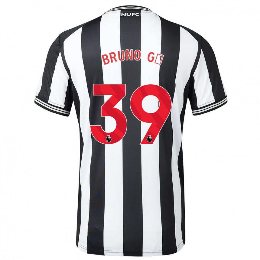 Vaikiškas Bruno Guimarães #39 Juoda Balta Namų Marškinėliai 2023/24 T-Shirt