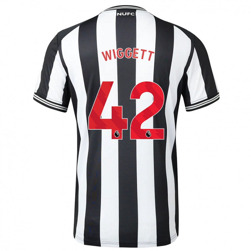 Vaikiškas Charlie Wiggett #42 Juoda Balta Namų Marškinėliai 2023/24 T-Shirt