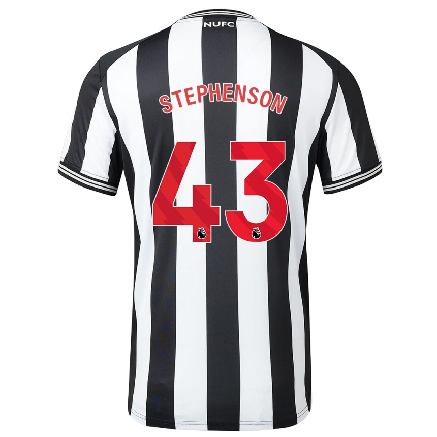 Vaikiškas Dylan Stephenson #43 Juoda Balta Namų Marškinėliai 2023/24 T-Shirt