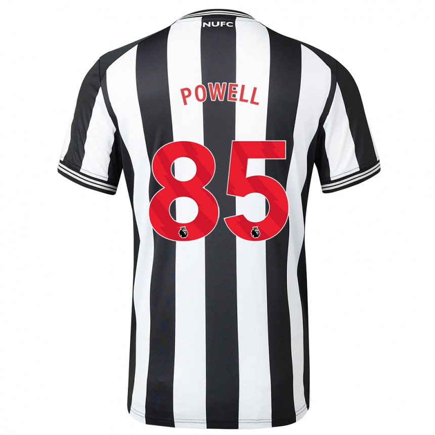 Vaikiškas Rory Powell #85 Juoda Balta Namų Marškinėliai 2023/24 T-Shirt