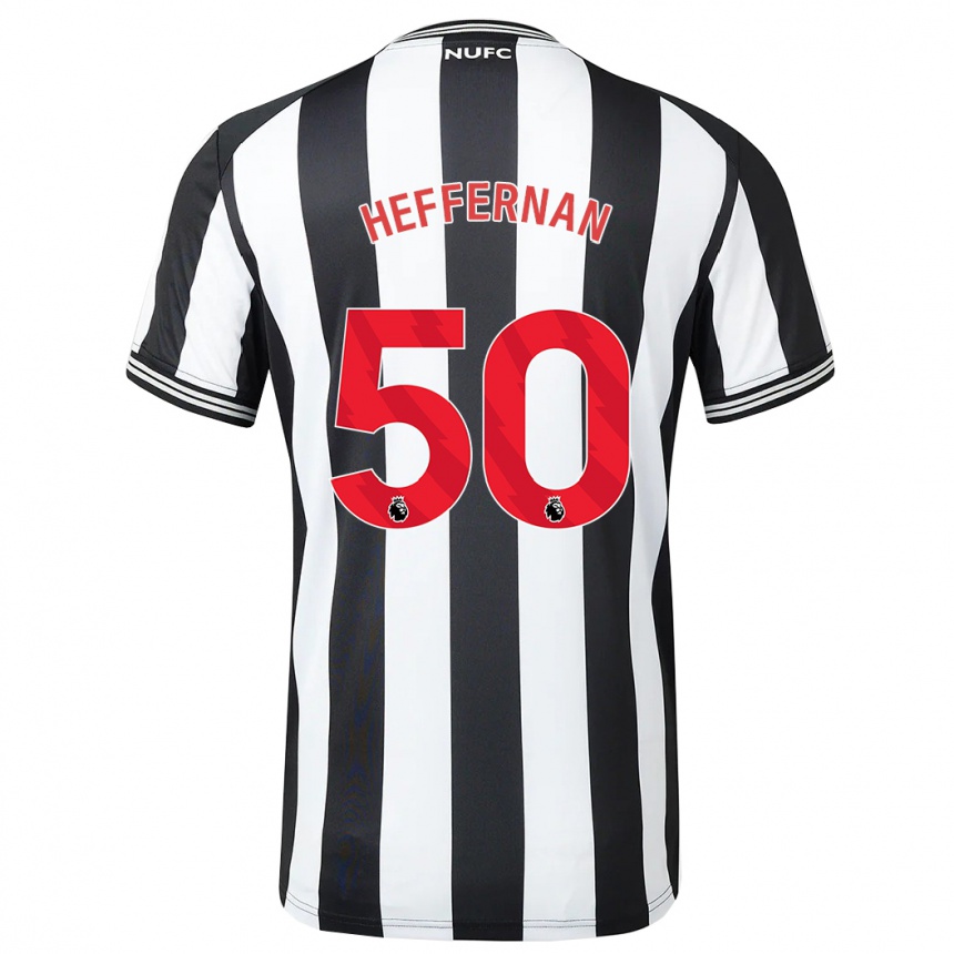Vaikiškas Cathal Heffernan #50 Juoda Balta Namų Marškinėliai 2023/24 T-Shirt