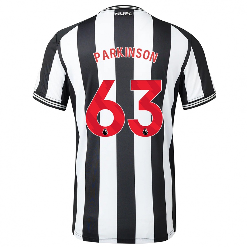 Vaikiškas Ben Parkinson #63 Juoda Balta Namų Marškinėliai 2023/24 T-Shirt