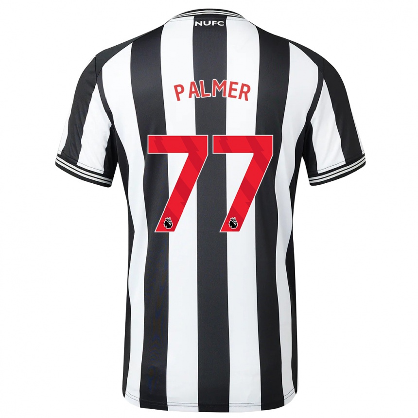 Vaikiškas Darren Palmer #77 Juoda Balta Namų Marškinėliai 2023/24 T-Shirt