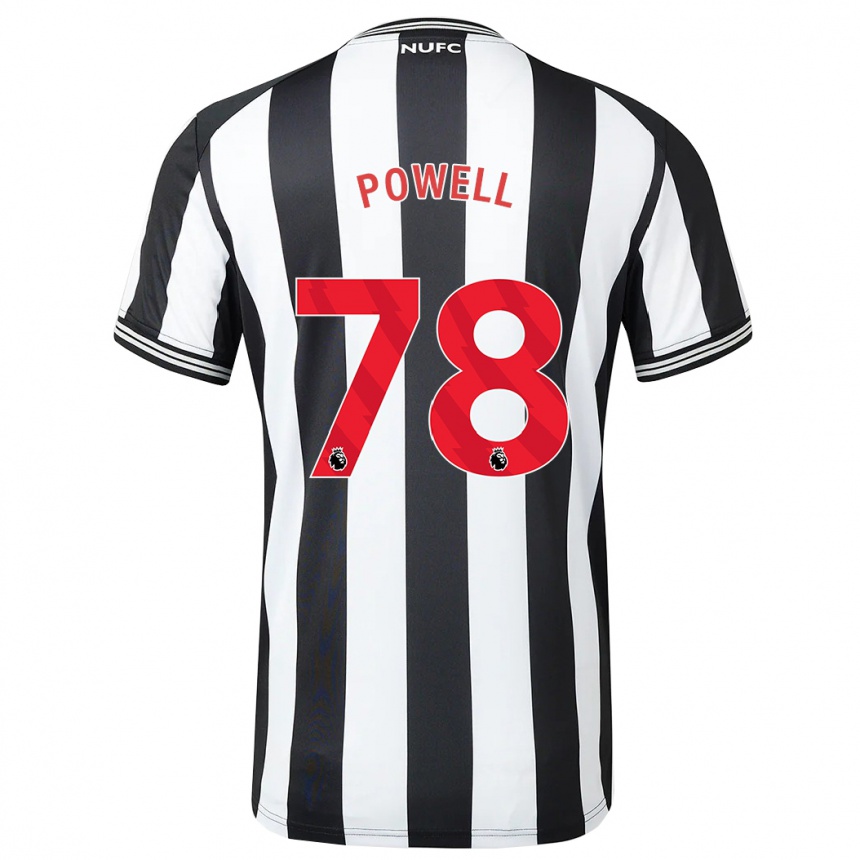 Vaikiškas Harry Powell #78 Juoda Balta Namų Marškinėliai 2023/24 T-Shirt