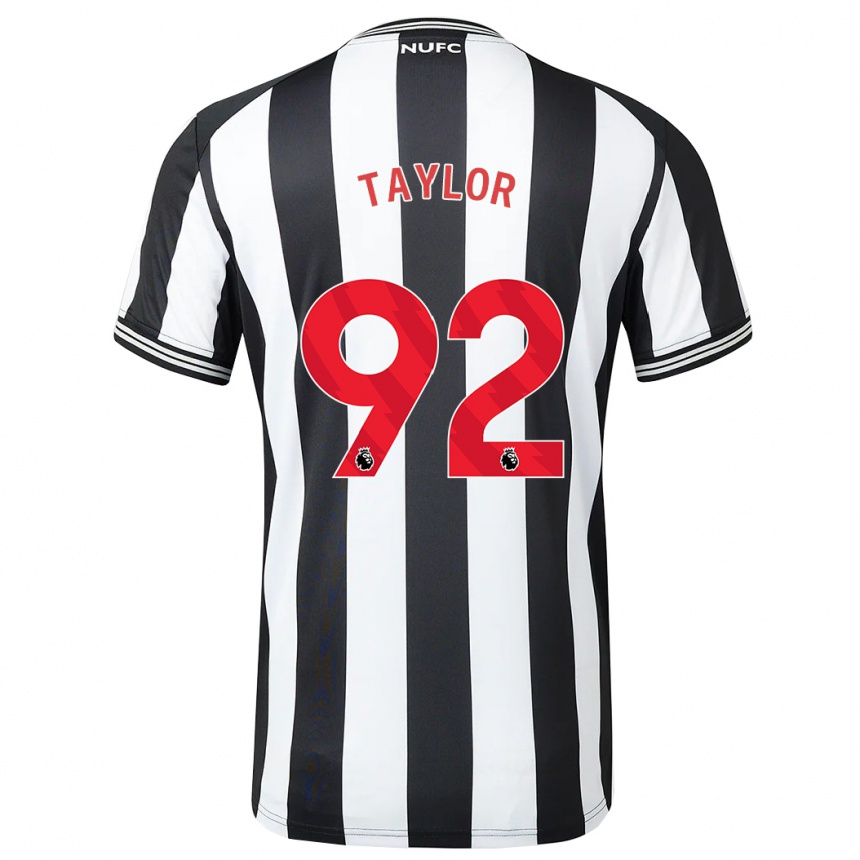 Vaikiškas Matthew Taylor #92 Juoda Balta Namų Marškinėliai 2023/24 T-Shirt