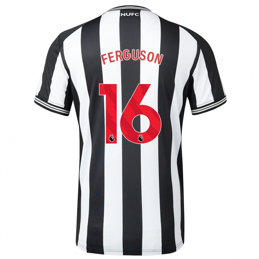 Vaikiškas Becky Ferguson #16 Juoda Balta Namų Marškinėliai 2023/24 T-Shirt