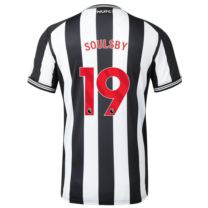 Vaikiškas Anna Soulsby #19 Juoda Balta Namų Marškinėliai 2023/24 T-Shirt