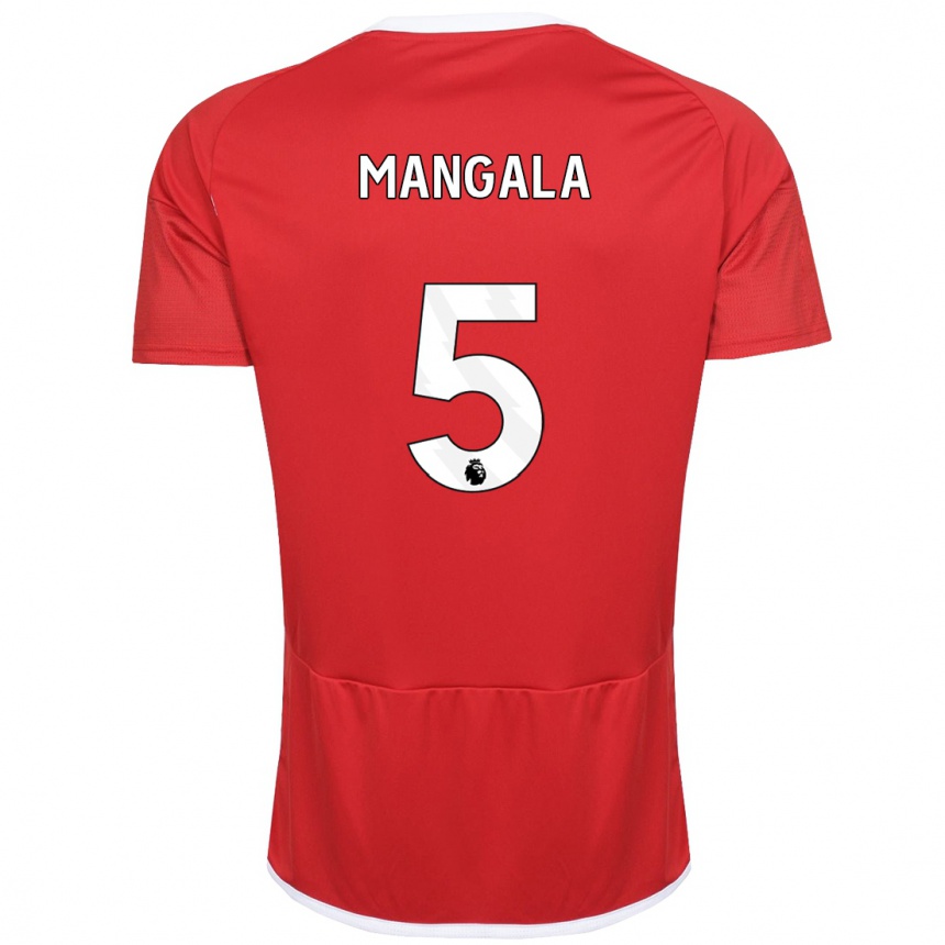 Vaikiškas Orel Mangala #5 Raudona Namų Marškinėliai 2023/24 T-Shirt
